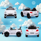 Qaba 12V Volkswagen Beetle Licensed Kids Electric RC Car - White-Kids manually drive or parents' remote control 