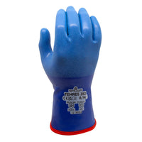 TEMRES Thermal Insulated Polyurethane Coated Rough Grip Seamless Glove - Knit Fleece Liner - Blue - XXLarge -Polyurethane coating