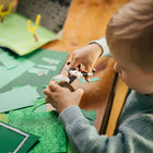 Fiskars 5" Pointed-tip Non-Stick MVP Scissors - Soccer-Non-stick blade coating (PFAS free) is perfect for sticky materials like tape​