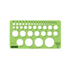 Staedtler Mars Small Circles Imperial Template-Distinctly printed, easy to read black ink that won't wear away