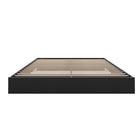 Nexera - Lit plateforme Queen, Noir-Accommode un matelas standard de format Queen.  Sommier non requis. Capacité de charge: 500 lbs