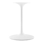 Modway Lippa 36" Round Wood Dining Table - White-Non-Marking Felt Pad