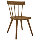 Modway Sutter Wood Dining Side Chair - Walnut - 2 Pack-Fully Assembled