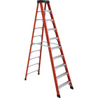 Featherlite - Escabeaux industriels extra robustes en fibre de verre série 6800 AA - 10 pi-Hauteur nominale: 10 pi