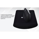 IntekView Rectangle Gel Wrist Mouse Pad - 180 g - Black-Ideal for all long-term use sessions