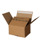Spicers Postal Box Peel and Seal - 8.5" x 6" x 4.68" - Kraft - 20 Pack-Peel and Seal lid