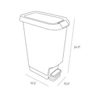 Curver Alto Waste Bin - 42L-Contributes to the overall design of your kitchen, office or bathroom