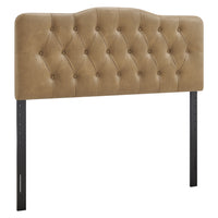 Modway Annabel Faux Leather Queen Headboard - Toast-Faux Leather Upholstery