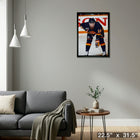 Pavel Bure Canucks Face-off - Framed Canvas - 22" x 31"-Ready to hang - arrives fully assembled