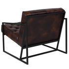 Flash Furniture HERCULES Madison Series Bomber Jacket LeatherSoft Tufted Lounge Chair-CA117 Fire Retardant Foam