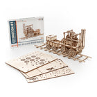EWA Eco-Wood-Art Locomotive 3D Wooden STEM Construction Kit - Set of 325-Eco-friendly 3D STEM model to assemble and customize at school or home