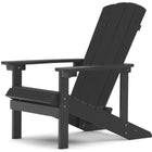 Backyard Lifestyles Adirondack Chair - Black-Will Not Crack, Chip, Rust, or Peel.
