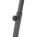 Seville Classics Mobile Laptop Desk Cart (WEB162)-Use manual knob to adjust height from 20.5 to 33 in.