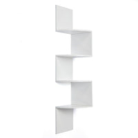 Nexxt – Étagère de coin en bois, Provo, blanc, 57 x 12 x 12 (po)-Mesure et capacité de poids: l'étagère globale mesure 30cm L x 145cm H x 30cm P (12" L x 57" H et 12" P). Une hauteur importante signifie que vous disposez de plus de 120cm  (4pi) de magnifique présentoir, créant un espace de rangement maximal. Chaque niveau peut supporter jusqu'à 9kg (20 lb), placez-vous en confiance articles avec un peu plus de poids sur chaque étagère murale