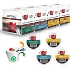 East Coast Coffee Favourites Organic Compatible K-Cup Pods Variety Pack - Fair Trade - 96 Pack-96 single-serve coffee pods
