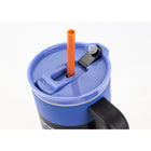 Sully - en acier inoxydable à double paroi avec paille - 1020mL - Bleu-Portatif avec une poignée