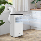HOMCOM 8,000 BTU Portable Air Conditioner with Timer - White-2 speeds and a temperature range of 59°F-88°F 