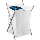 Honey Can Do Chrome Folding Hamper with Cover-Cover itself is washable