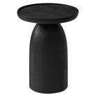 Modway Holloway Round Wood Side Table - Black-Arrives Fully Assembled