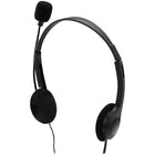 Adesso Xtream H4 Dual 3.5mm Stereo Headset with Mic - Noise Cancelling - 6' Cable - Lightweight - Black-Dual 3.5mm stereo headset with rich, clear audio