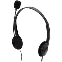 Adesso Xtream H4 Dual 3.5mm Stereo Headset with Mic - Noise Cancelling - 6' Cable - Lightweight - Black-Dual 3.5mm stereo headset with rich, clear audio