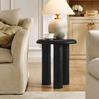 Modway Mavina Mango Wood Side Table - Black-3-Leg Design