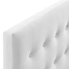 Modway Emily Biscuit Tufted Performance Velvet Full Headboard - White-Dense Foam Padding