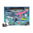 Crocodile Creek Shark Reef Floor Puzzle - 36 Pieces-These floor puzzles are not only significant in size but also feature beautiful, colorful and complex illustrations. Improved packaging navigates mom in her purchase with size, age, and piece count clearly marked