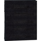 Blueline Undated NotePro Daily Organizer, 9-1/4" x 7-1/4", Black, Bilingual-Left page has an undated daily planner, right page is lined with margin for notes