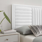 Modway Believe Channel Tufted Performance Velvet King/California King Headboard - White-Stain-Resistant Fabric