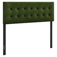 Modway Emily Stain-Resistant Performance Velvet Full Size Headboard - Moss Green-Stain-Resistant Performance Velvet