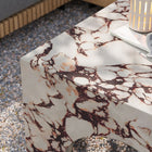 Modway Valen Indoor/Outdoor Patio Arched Concrete Coffee Table - Red Marble-Indoor Outdoor Design