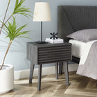 Modway Render End Table - Charcoal-Accent Table For Entryway