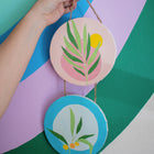 Art 101 Paintable Circle Hanging Canvas Wall Art - 2 Pack-6