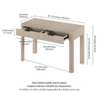 Hudson&Canal Lonsdale 48'' Desk - Alder White-8