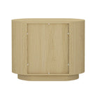 Manhattan Comfort Olivia 26.5" Modern Nightstand - Natural Oak/Gold-Home Assembly Required. All Hardware Included