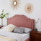 Modway Lucia Performance Velvet King/California King Headboard - Dusty Rose-Dense Foam Padding