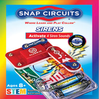 Snap Circuits Sirens-4 project sound effects included; Siren, Machine Gun, Fire Engine, & European Siren