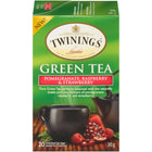 Twinings Green Tea Pomegranate Raspberry Strawberry - 20 Pack-Green specialty tea