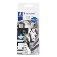 Staedtler Charcoal Drawing Set - Assorted - 7 Pack-Particularly suitable for blending and hatching as well as for expressive sketches and portraits