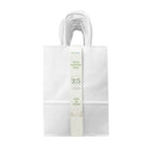 Reliabag - Sacs en papier avec poignées torsadées - Blanc - 5,3 l x 3,5 P x 8,5 H po - Paquet de 25-Fabriqué avec du papier kraft premium 120 gsm