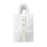 Reliabag - Sacs en papier avec poignées torsadées - Blanc - 5,3 l x 3,5 P x 8,5 H po - Paquet de 25-Fabriqué avec du papier kraft premium 120 gsm