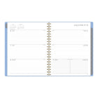 Mead 2026-27 Two-Tone Weekly/Monthly Planner - 11"x 9" - Blue - Bilingual-Page size: 11" H x 8-1/2" W