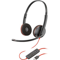 HP Poly Blackwire 3220 Stereo USB-C/USB-A Headset - UC Certified - 8X228A6-On-ear (stereo)