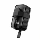 Uncaged Ergonomics Travel Charger - 4 AC - 2 USB - 1 USB-C - Black-2 USB-A Port. 