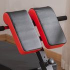 Soozier Adjustable Weight Bench - Black and Red-Made with high grade steel and scratch resistant powder-coated finish -1 flat and 2 decline bench settings(0°, -22.5°and -45°) 