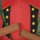 HOMCOM 8' Lit Inflatable Drummer Nutcracker Soldier Christmas Yard Decoration-Comes with all necessary hardware/accessories, including an internal fan, 3 tether ropes and 6 stakes 
