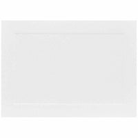 JAM Paper Blank Flat Note Cards - 4Bar A1 Size - 3-1/2" x 4-7/8" - White Panel - 50 Pack-Color: White