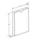 Azar Desktop/Countertop Top Loading Acrylic Card Holder - Clear - 2 Pack (104552-2PK)-Top Loading Frame