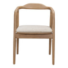 Zuo Hosoi Dining Chair - Beige-Cozy polyester linen fabric